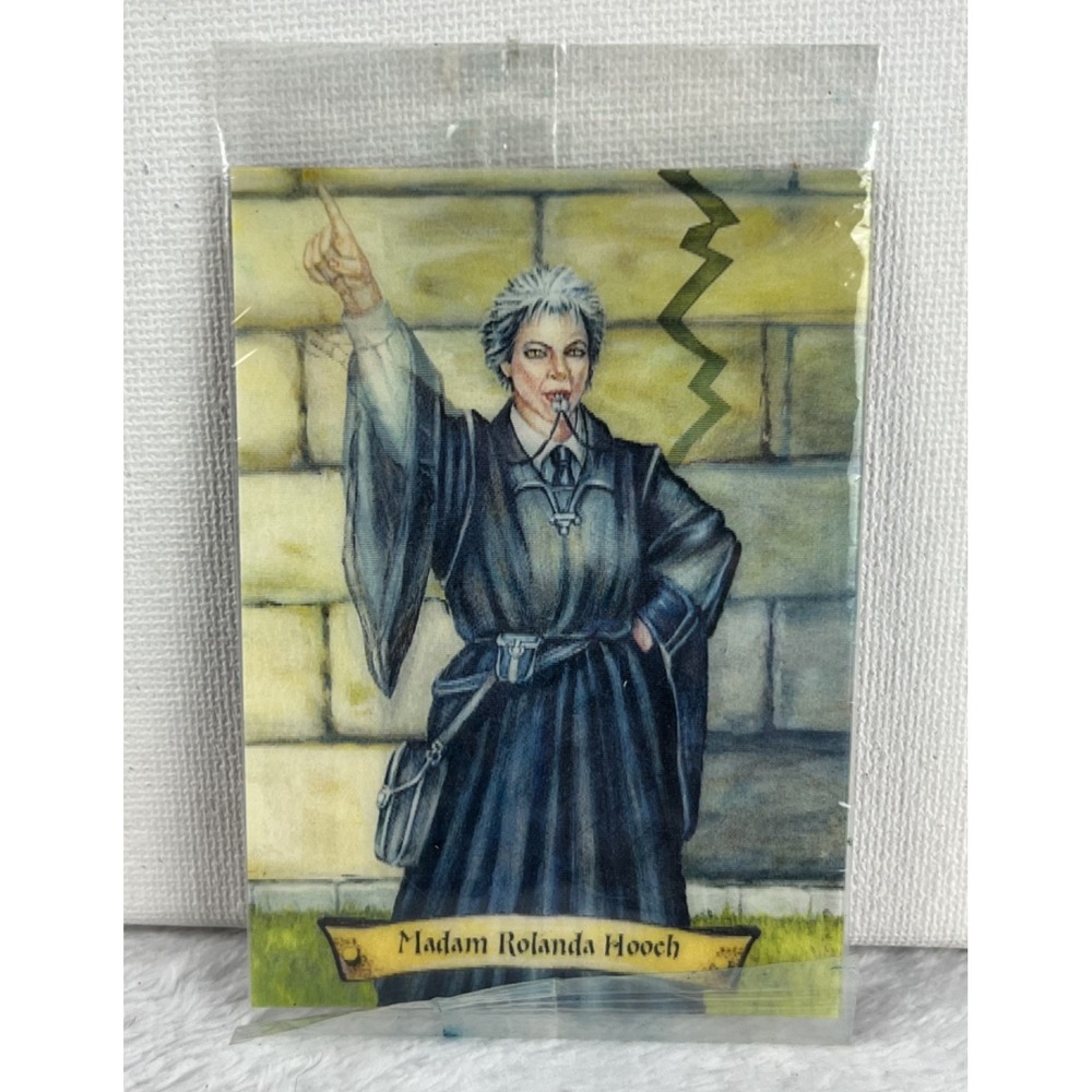 Vtg Warner Bros Harry Potter Madam Rolanda Hooch Chocolate Frog Card Sealed 2004